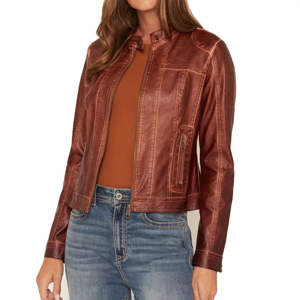 Leanne S02 Lainey Wilson Leather Jacket