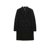 Men's Double Breasted Black Trench Coat