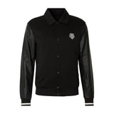 Mens Black Regular Fit Zip Jacket