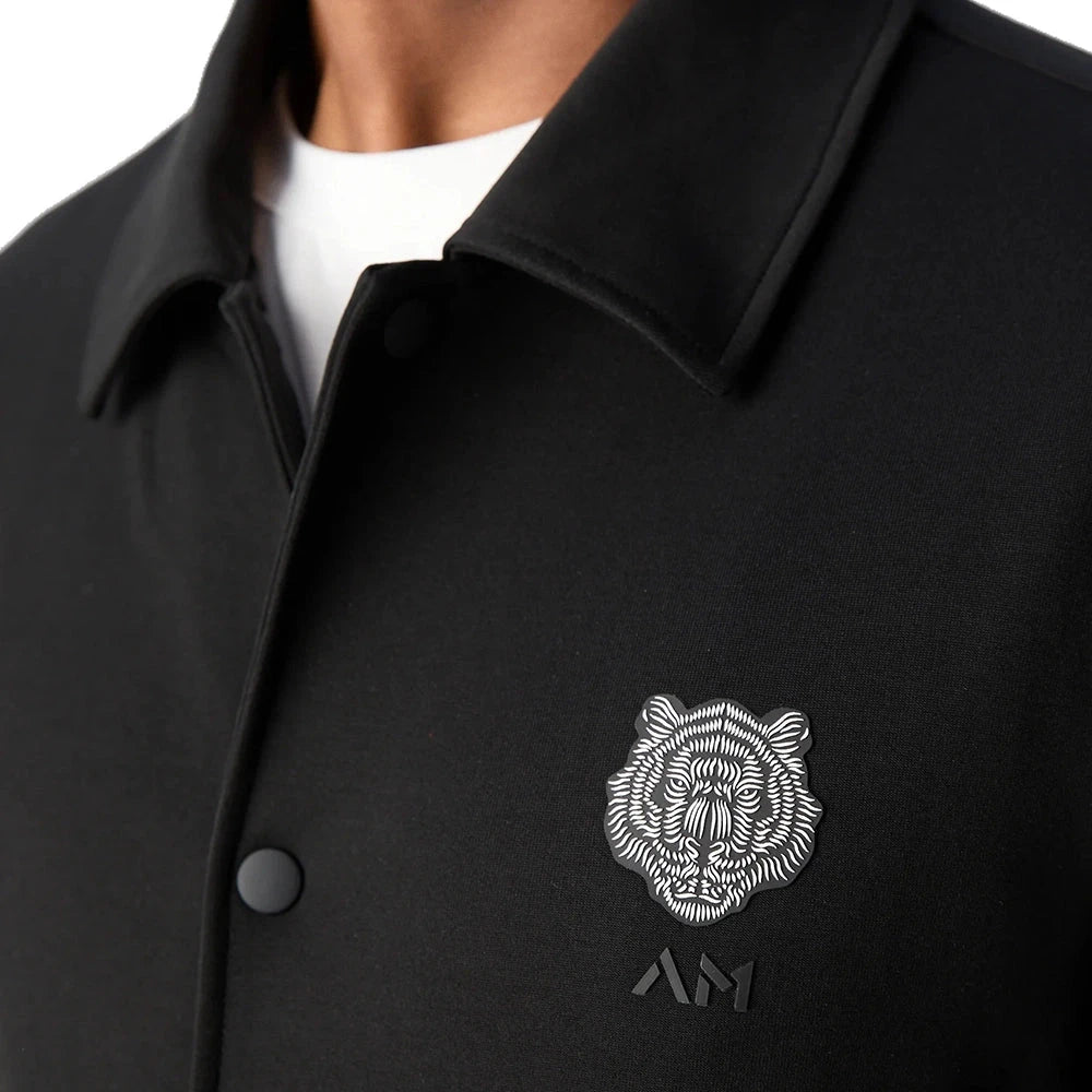 Mens Black Regular Fit Zip Up Sweatshirt