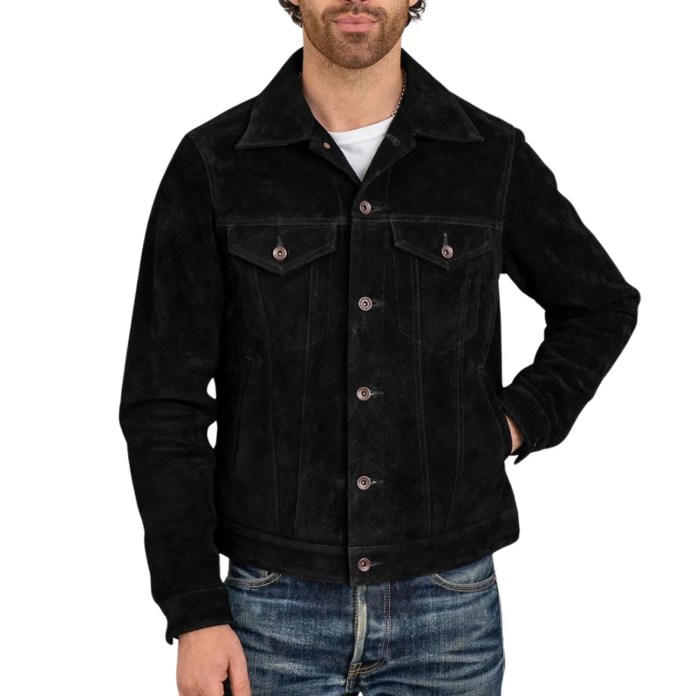 Men's Black Suede Jacket