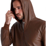 Men's Suede Jacket with Hood
