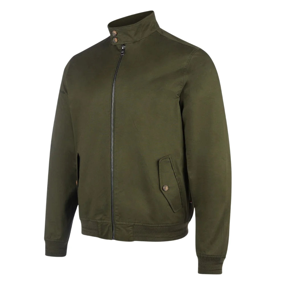 Men's Cyprus Green Lightweight Zip Up Casual Jacket