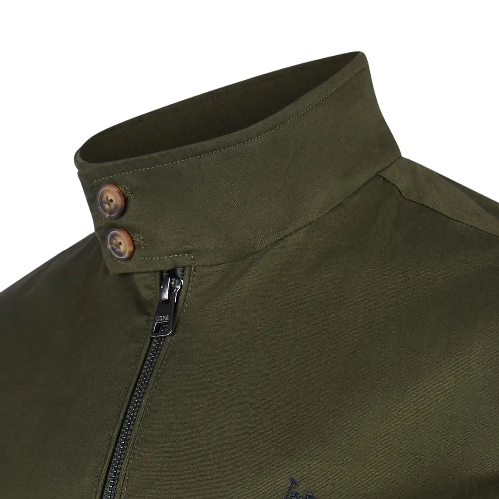 Men's Cyprus Green Lightweight Zip Up Casual Jacket