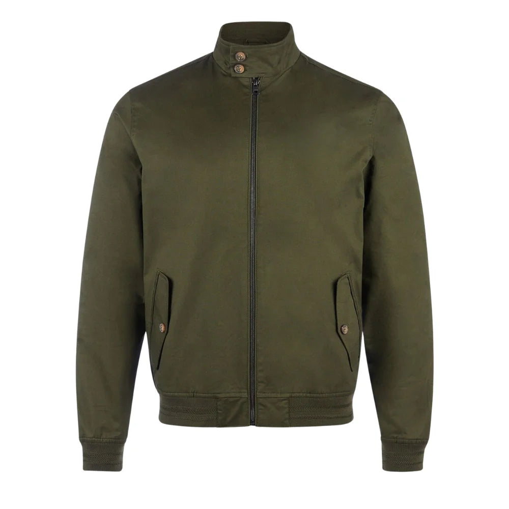 Men's Cyprus Green Lightweight Zip Up Casual Jacket