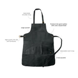All Purpose Multi Pockets Genuine Leather Apron for Men and Women