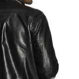 Men's Genuine Black Full Grain Cowhide Leather Jacket