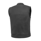 Men’s Club Dyed Cowhide Leather Motorcycle Vest
