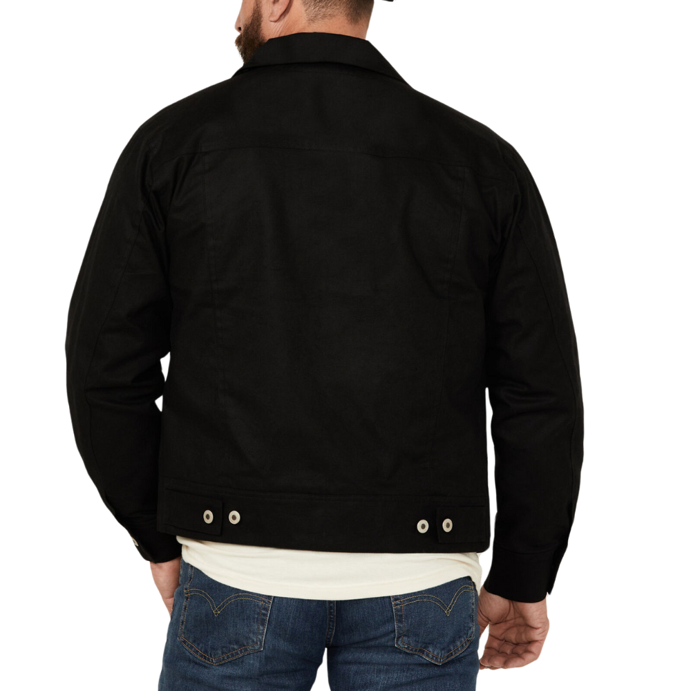 Men's Field Black Waxed Canvas Jacket