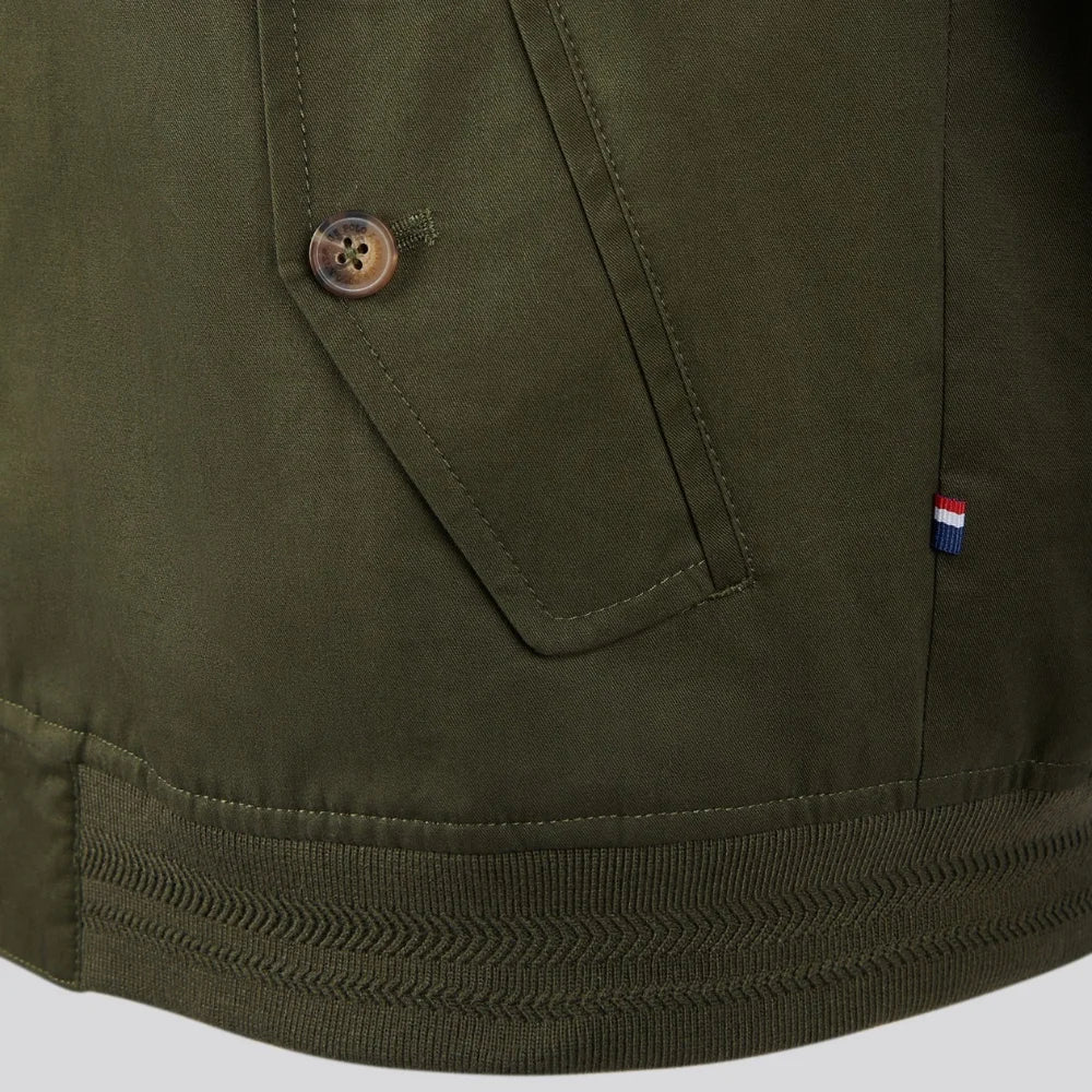 Men's Cyprus Green Lightweight Zip Up Casual Jacket