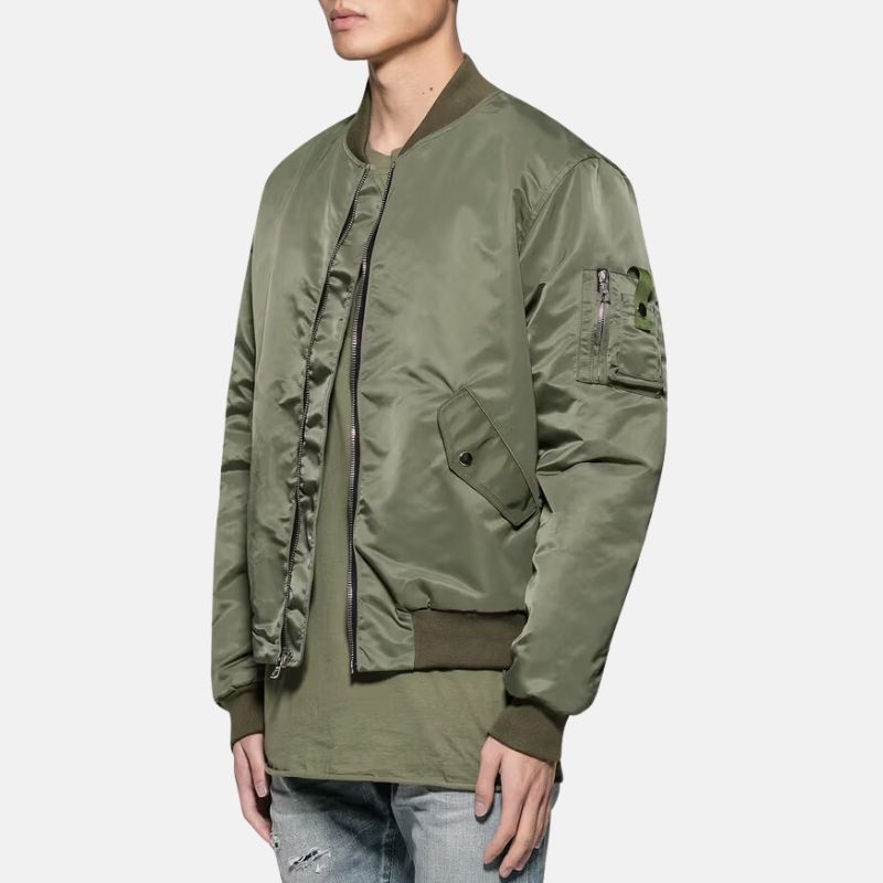 mens-green-nylon-bogota-bomber-ii-jackets