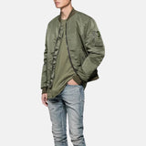 mens-green-nylon-bogota-bomber-jacket