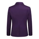 Slim fit Purple Men’s Three Piece Suit with Notch Lapel