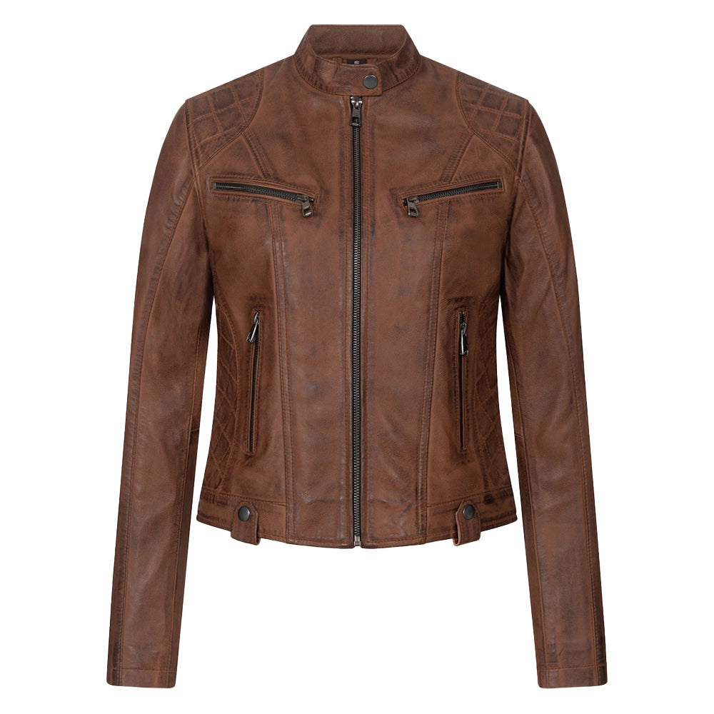 Vintage Leather Jacket Womens