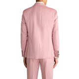 Pink Wool Tailored Fit Single Breasted 2-Piece Suit