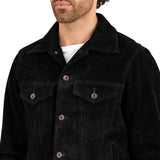 Black Suede Trucker Jacket