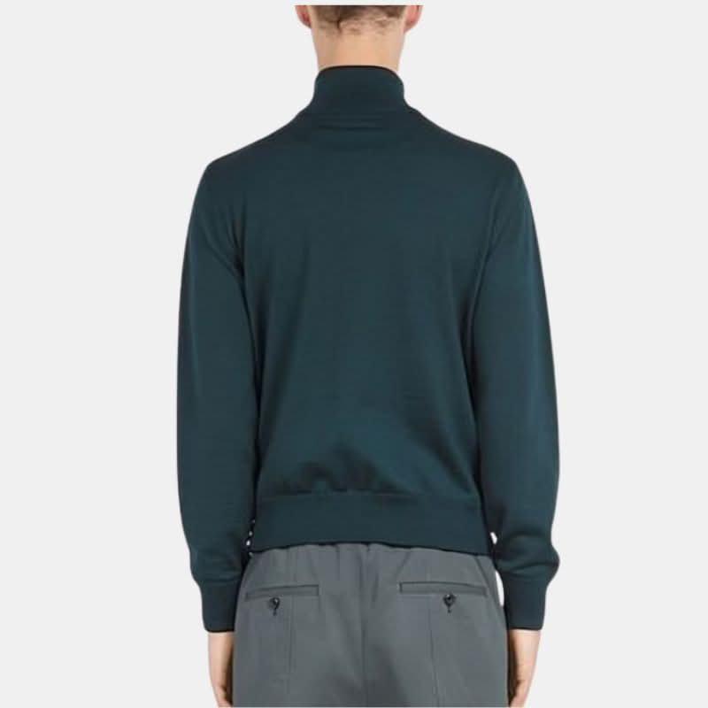 Mens Teal Green Bomber Suede Jacket